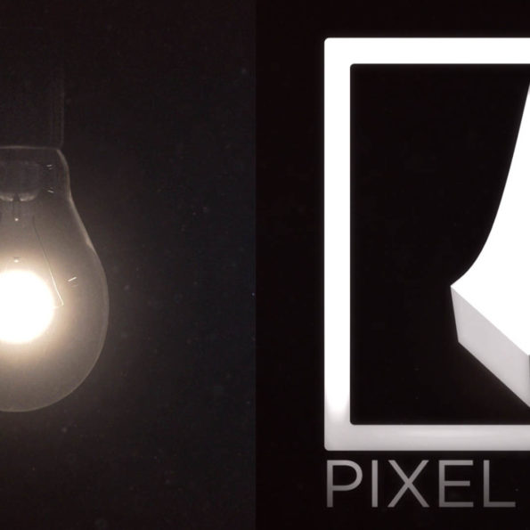 pixel drop light bulb