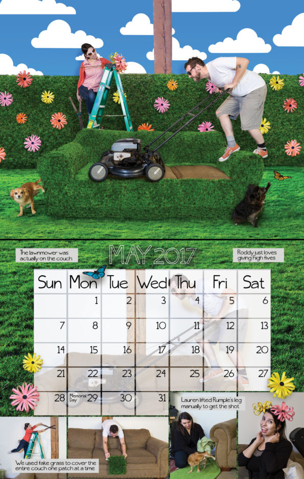 couch couple calendar may layout