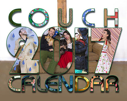 couch couple calendar 2017