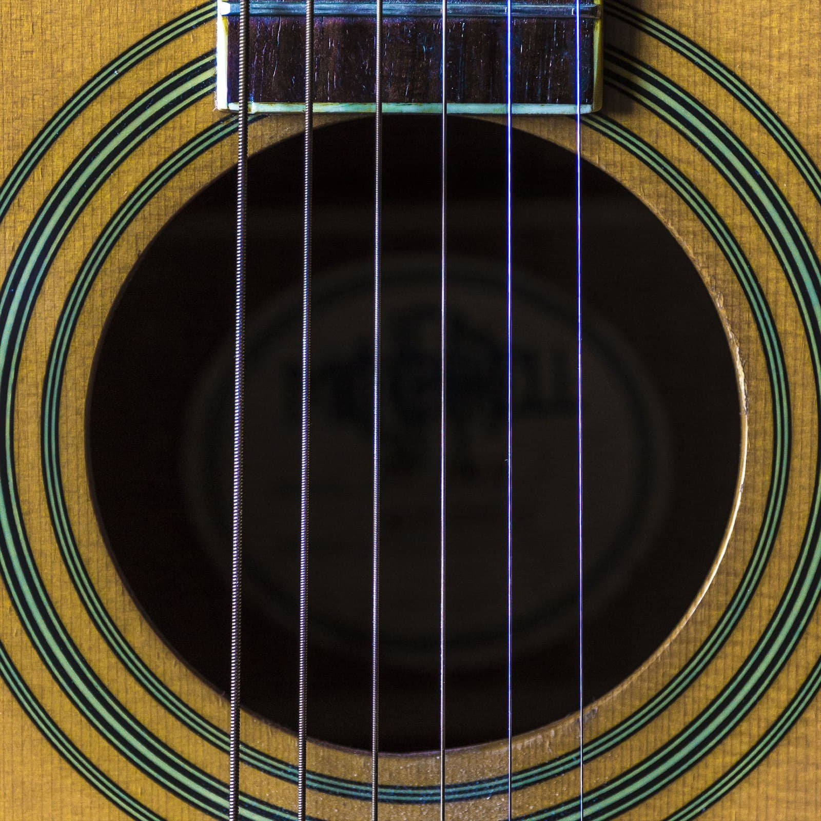 Close pattern detail from a guitar.