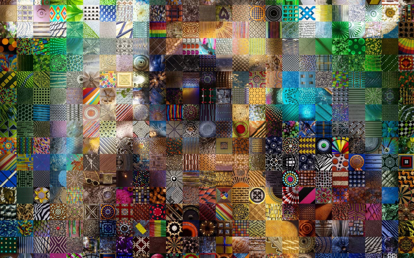 Dense montage of photographs from Deven's Pattern Project.