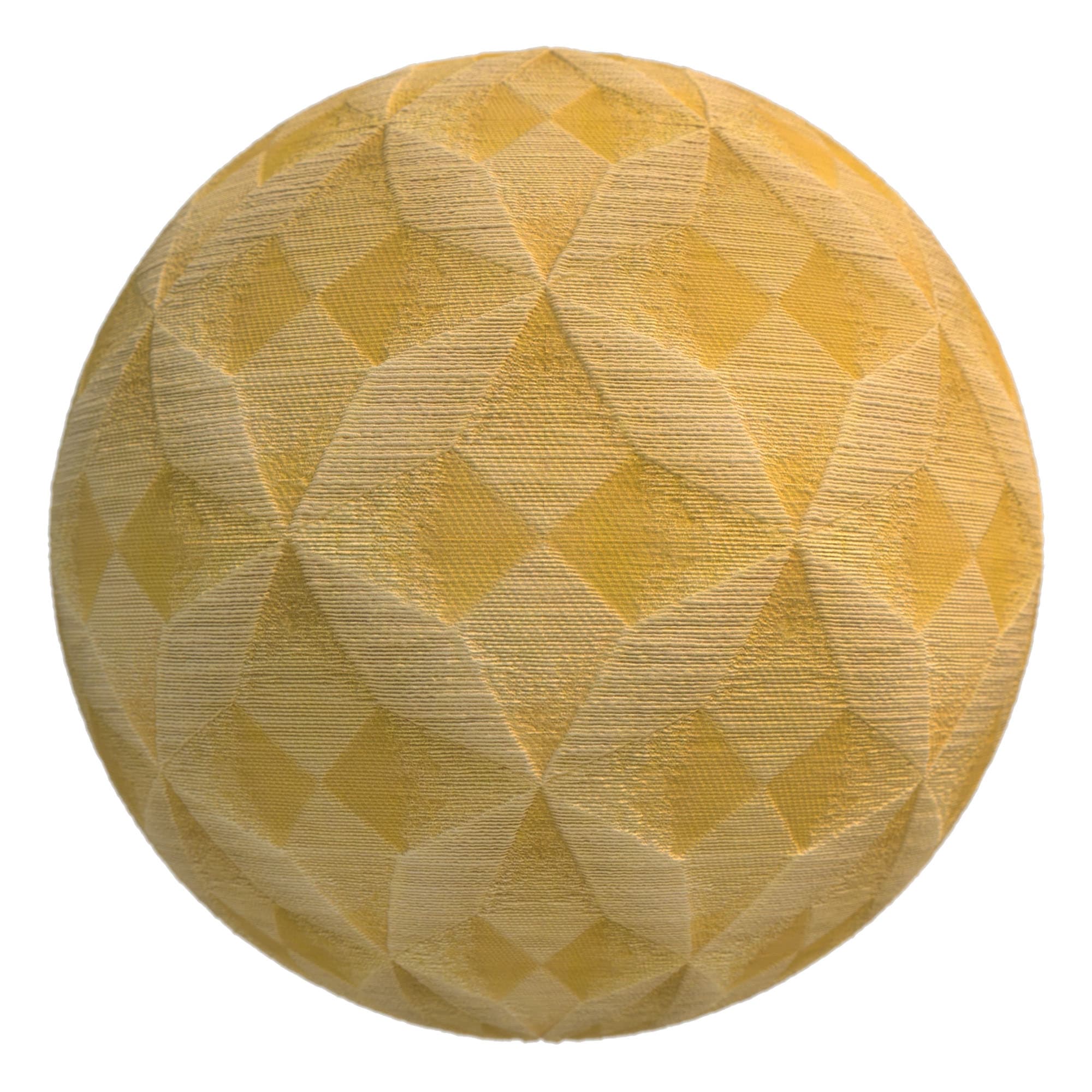 Octagonal Cross Fabric material applied to a rendered sphere.