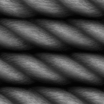 Preview of the grayscale rope depth and height map.