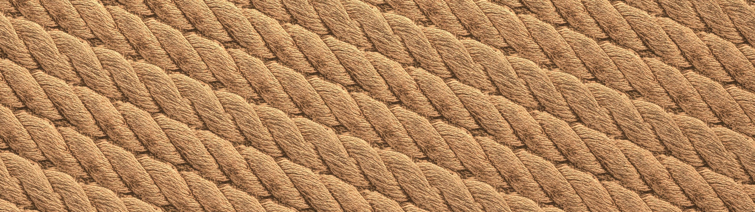 Wide rendered preview of the seamless rope material wrapped across interlocking forms.