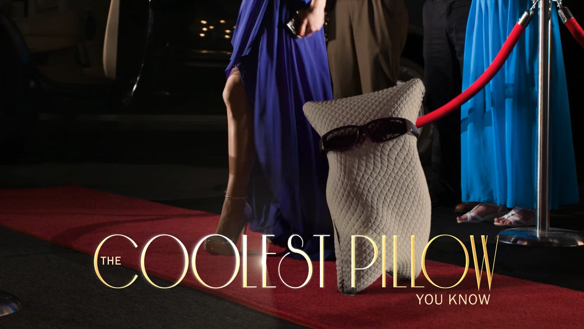 Third finished frame from the Tru Cool Pillow campaign combining the 3D pillow with live action.