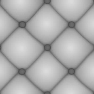 Grayscale cushion fabric depth map.