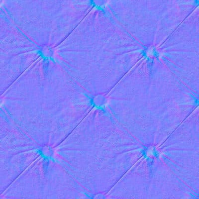 Purple-and-blue cushion fabric normal map.